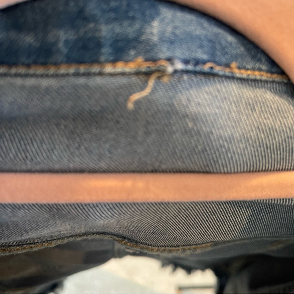 Distressed Girls S Cropped Jean Jacket NST - Picture 7 of 8